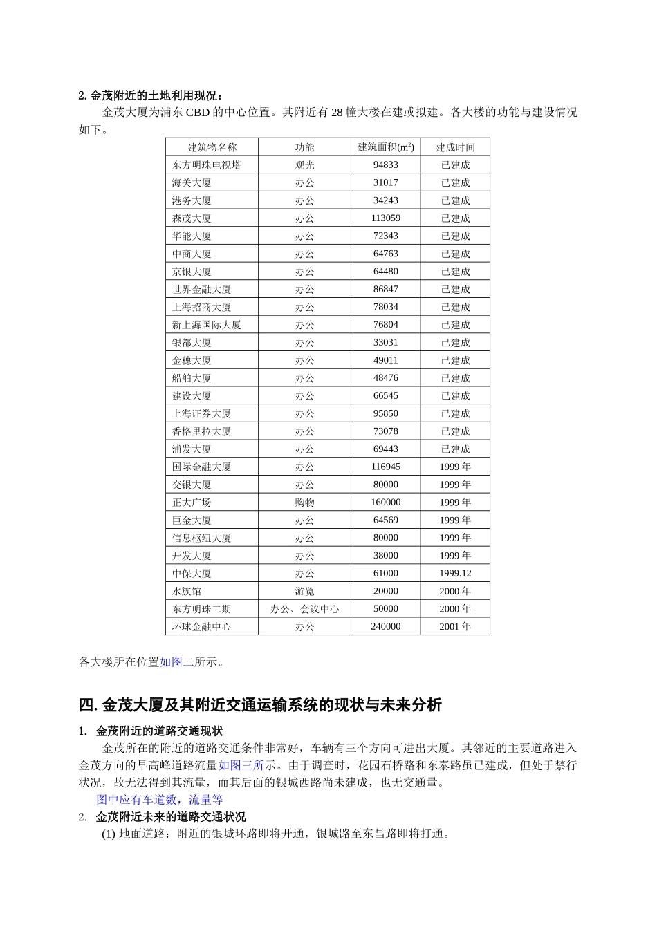 金茂大厦交通影响分析_第3页