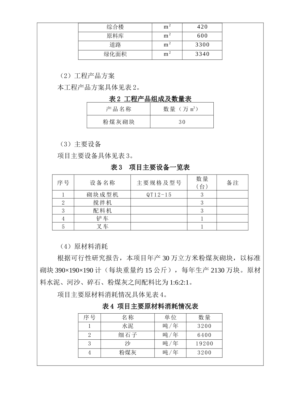 [能源行业]建设项目基本情况-年产30万立方米粉煤灰砌块项目_第3页