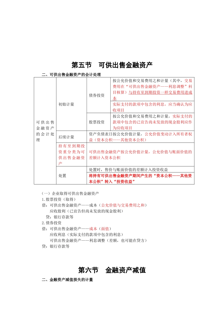 金融资产会计处理与会计分录_第3页