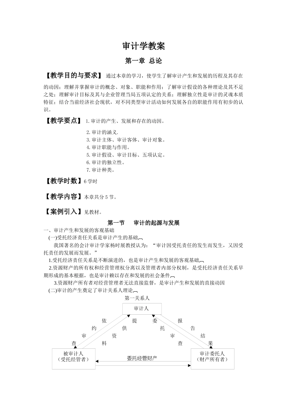 兰州商学院：审计学电子教案_第1页