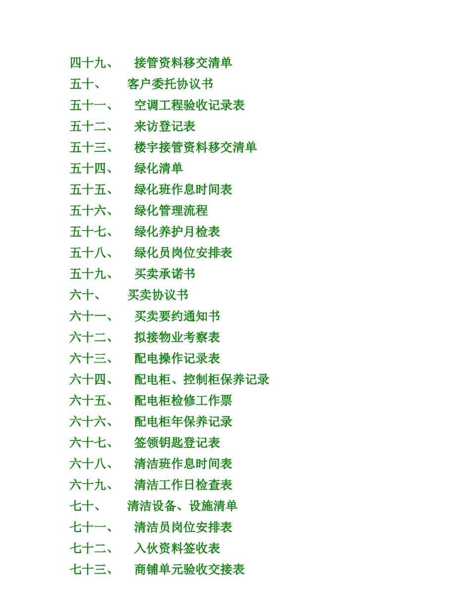 《物业管理》表格大全_第3页