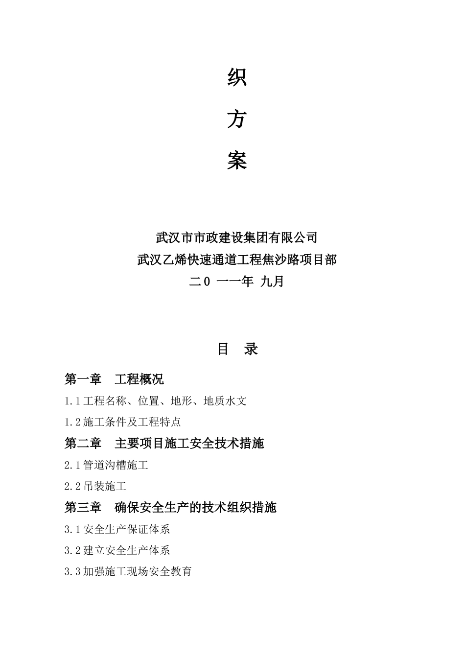 某快速通道工程安全施工组织方案_第2页