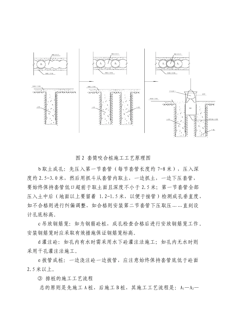 苏州轨道交通一号线工程某站咬合桩围护结构施工方案(DOC12页)_第3页