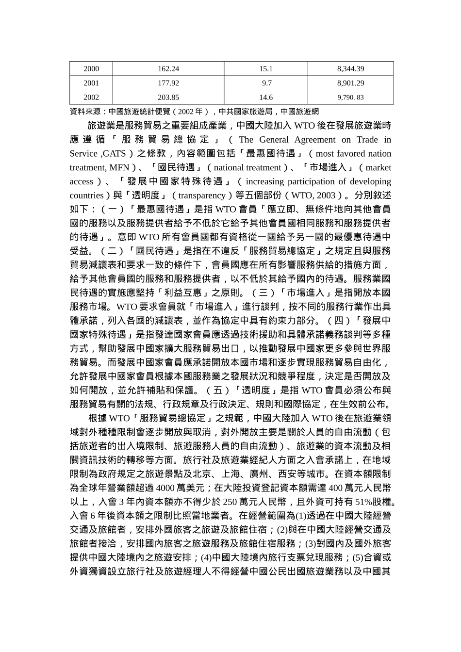 中国大陆加入WTO后对旅游业影响与因应策略之研究_第3页