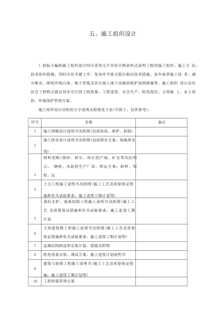 红岭灌区工程东干渠土建施工组织设计