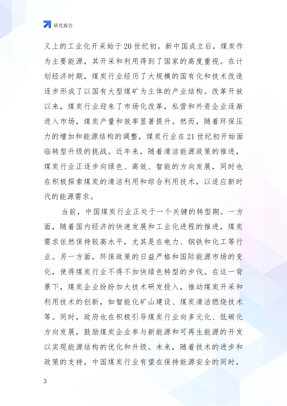2024-2025年煤炭行业市场前景分析报告_第3页