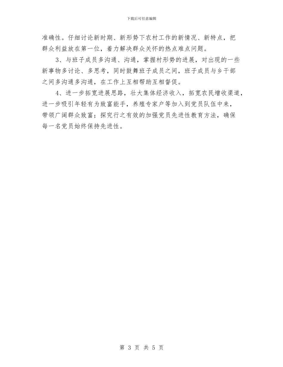 村支部书记党建工作述职报告与村支部书记年终总结汇编_第3页