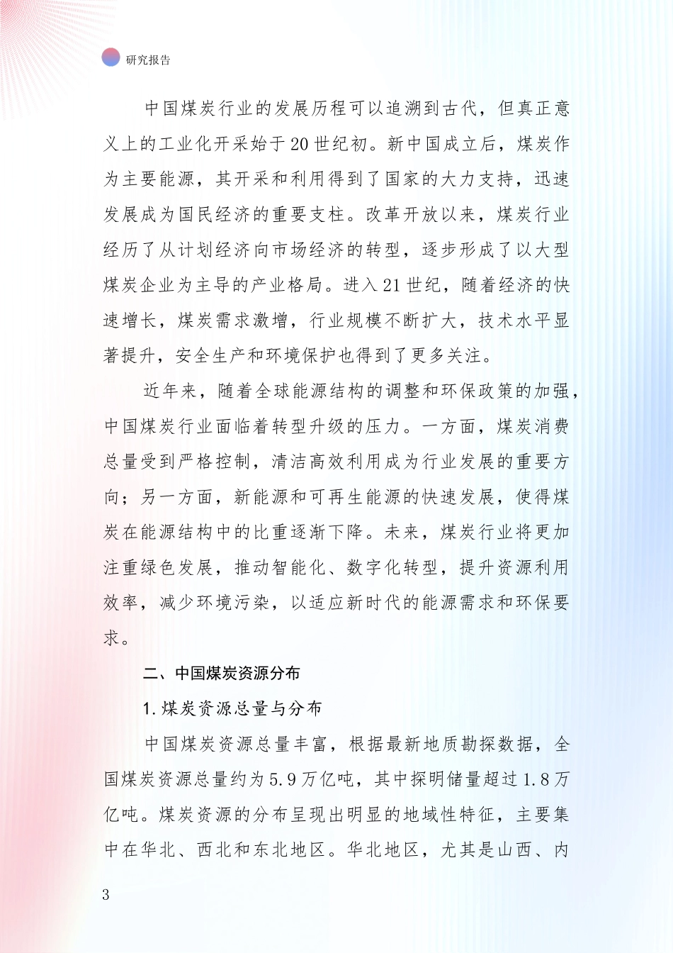 2024-2025年煤炭行业现状分析及形势预测投资可行性研究报告_第3页
