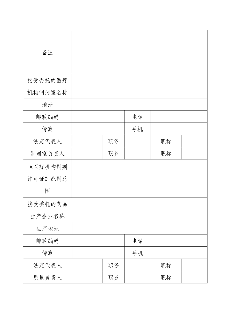 医疗机构中药制剂委托配制申请表doc-登记编号：_第3页