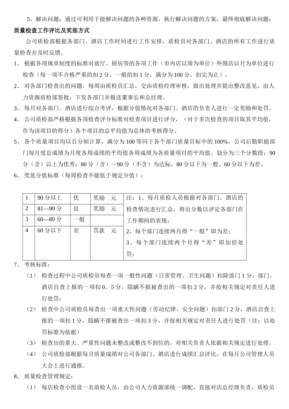 餐饮企业质检标准范本_第3页