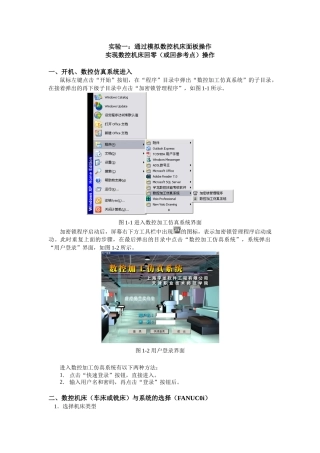 fanuc 0i数控车床操作面板