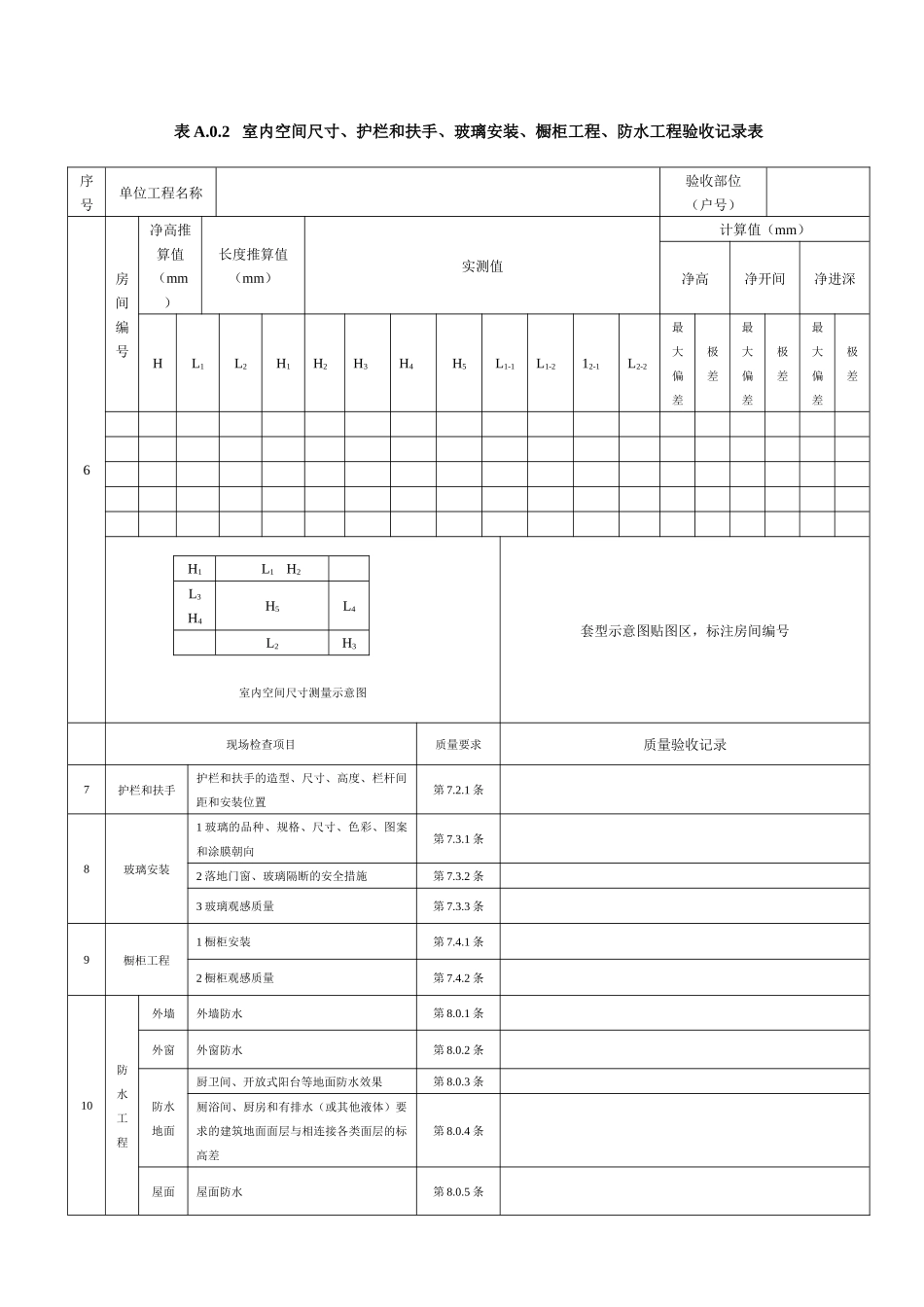 江苏住宅工程质量分户验收记录_第2页