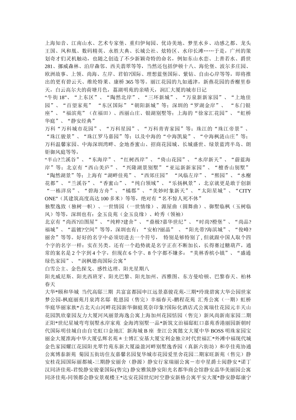 全国楼盘名称大全_第1页