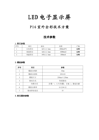 LED全彩P16电子显示屏
