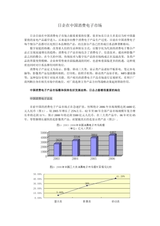 日企在中国消费电子市场