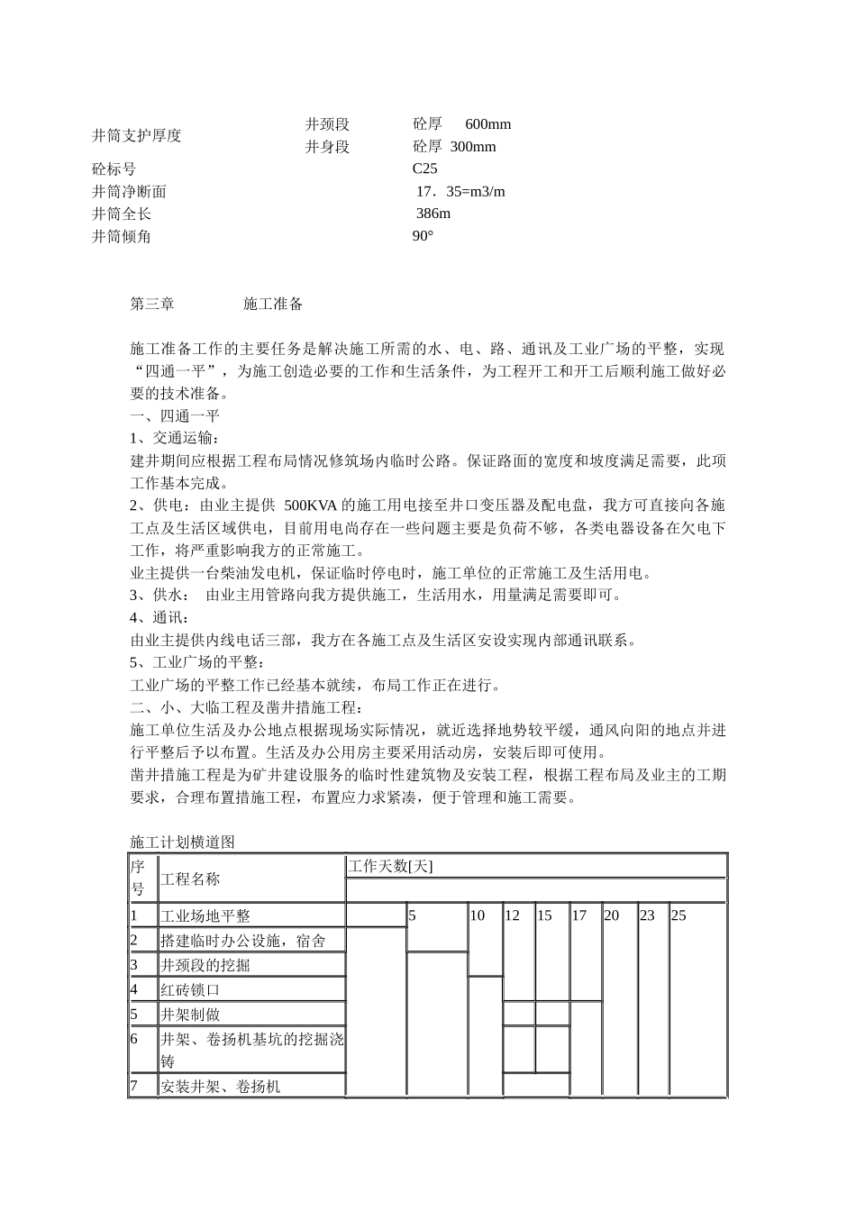 井巷矿山施工组织设计_第3页
