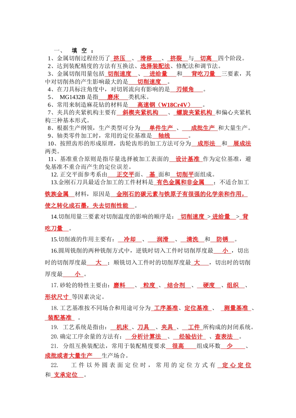 机械制造技术复习资料3_第1页