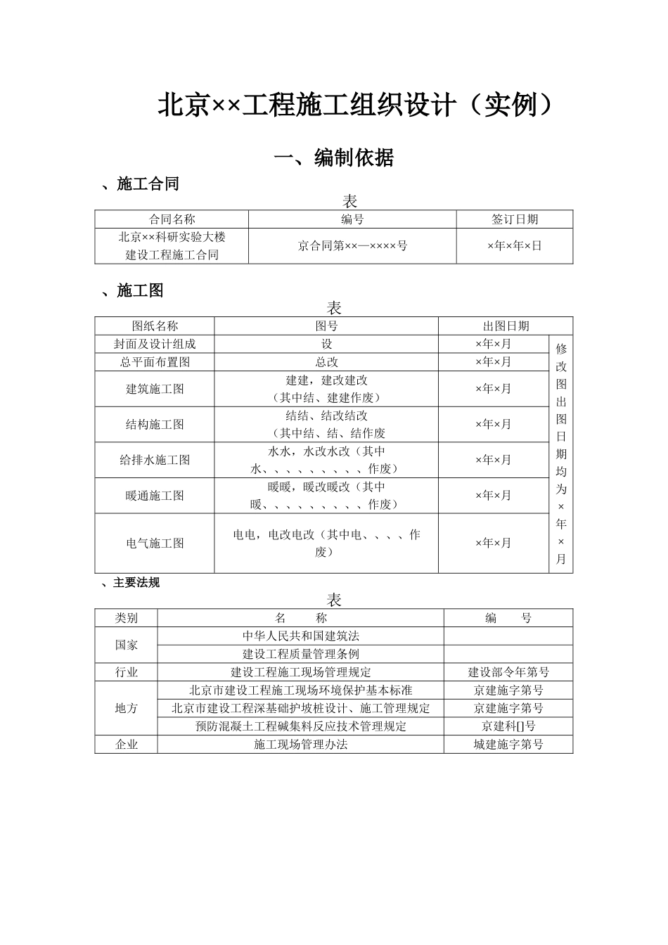 科研实验大楼施工组织设计方案范本(DOC99页)_第1页