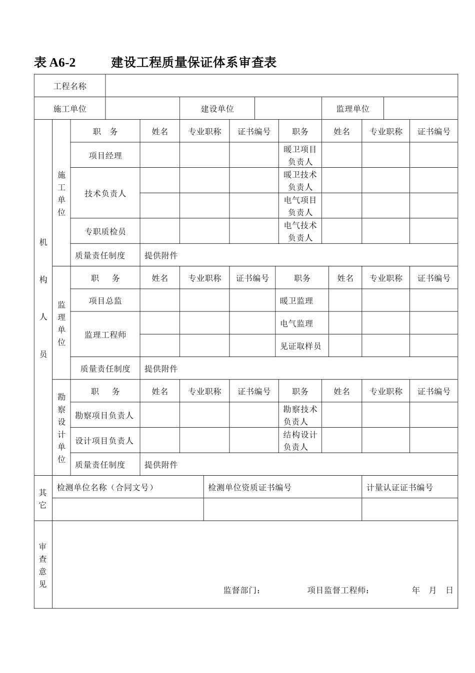 河北建筑工程竣工验收资料表格_第2页