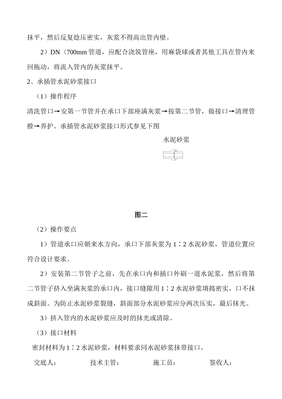 混凝土排水管道安装技术交底_第3页