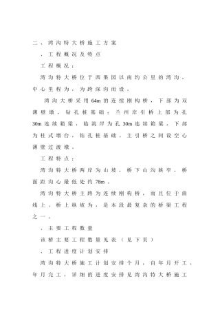 高速公路特大桥施工组织设计方案(DOC25页)