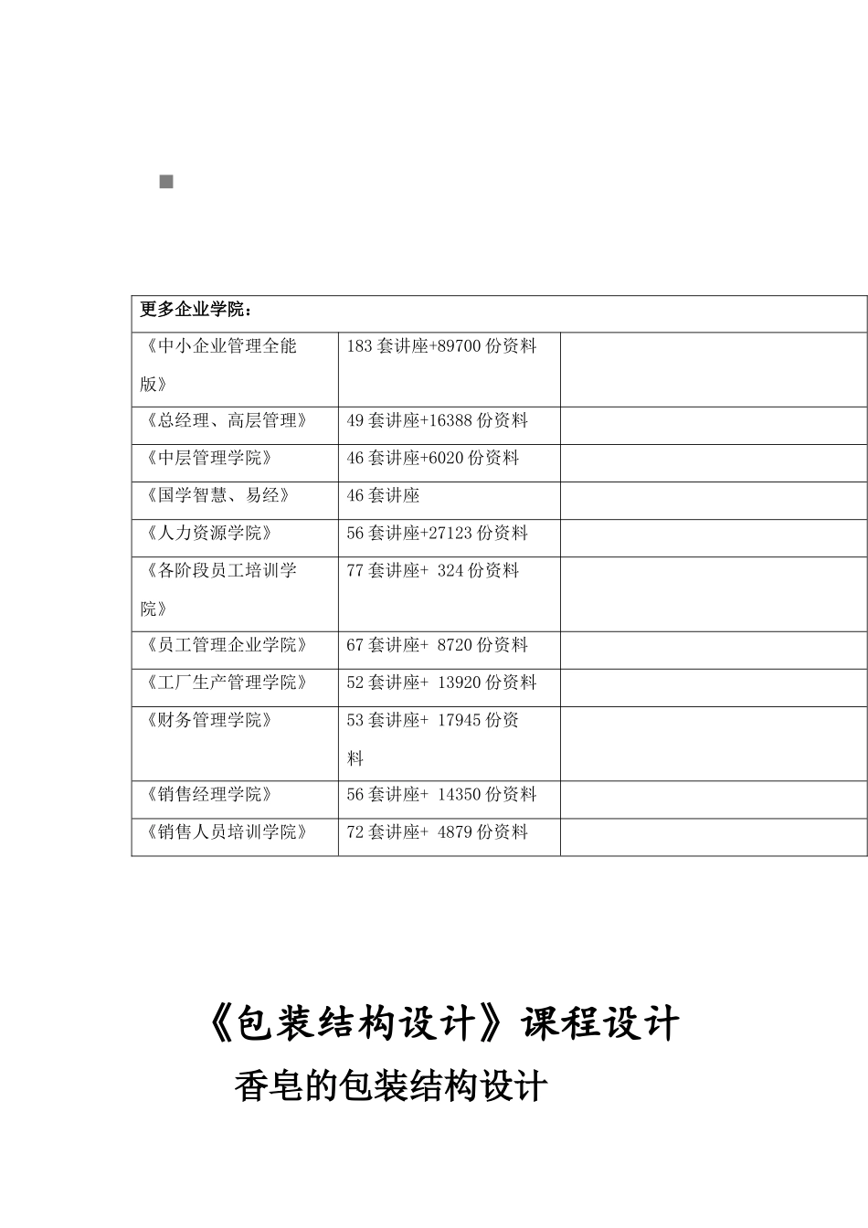 包装印刷试谈香皂的包装结构设计_第1页