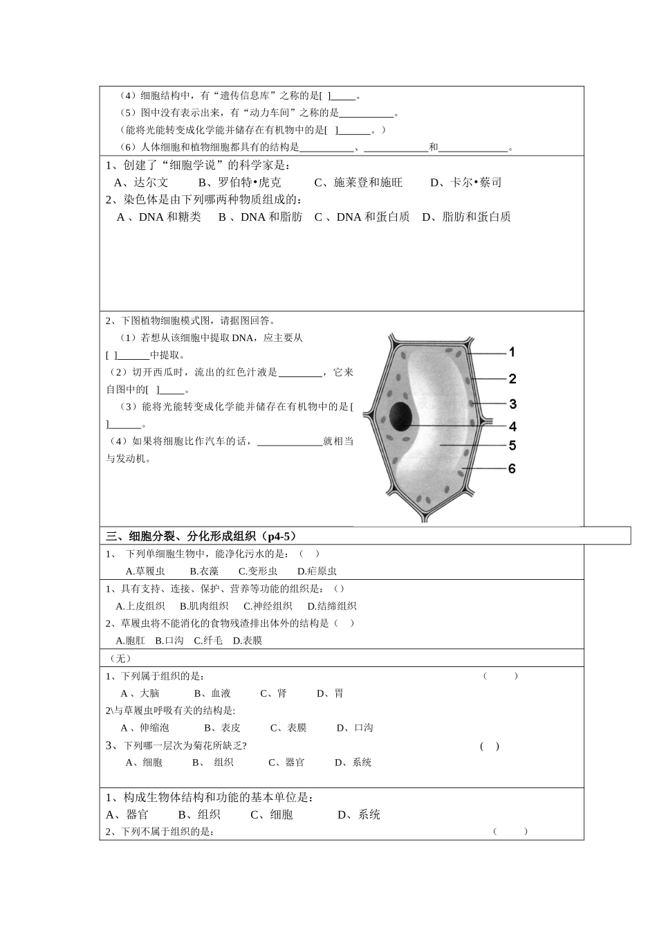 生物会考考点分析_第2页