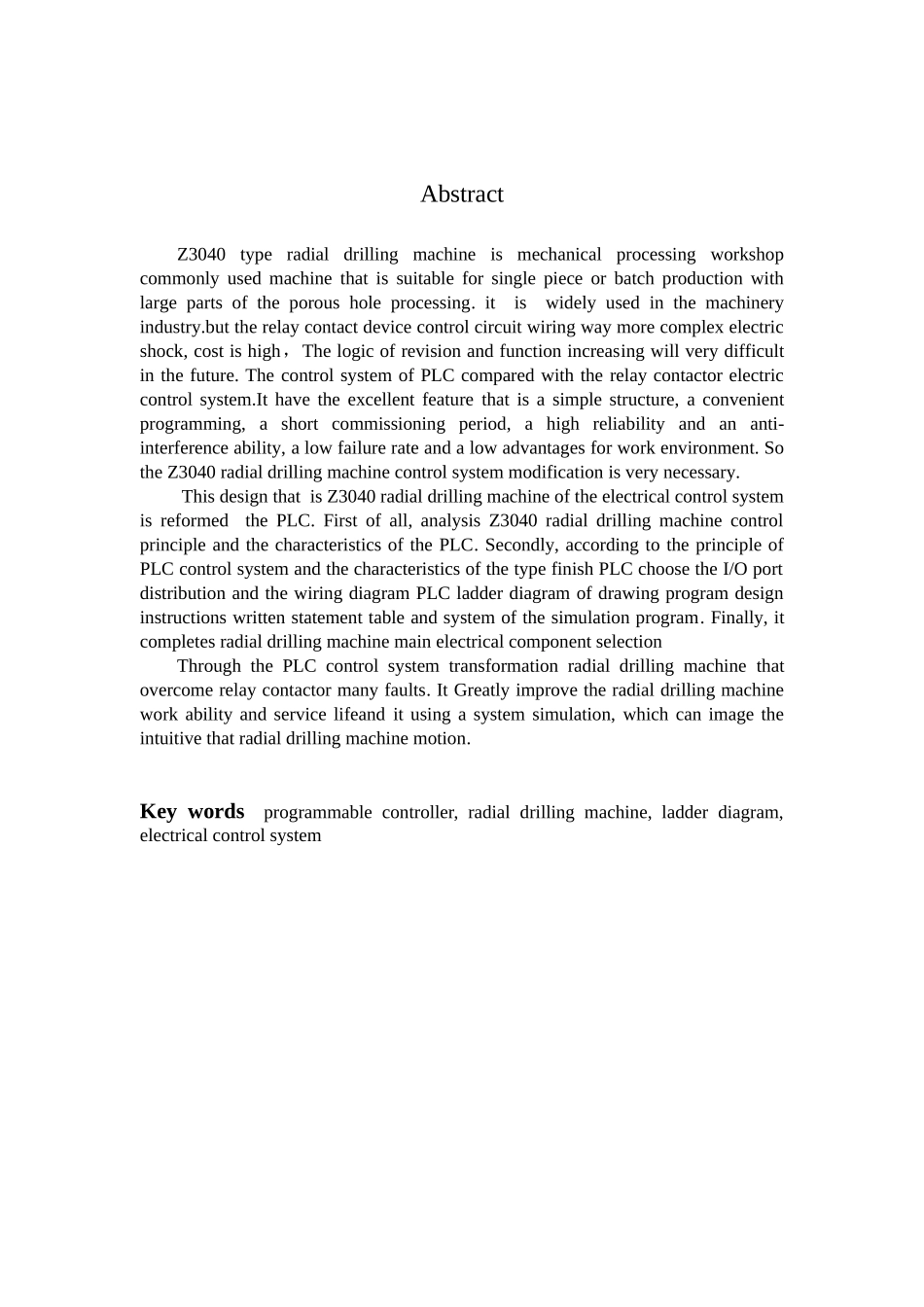 Z3040摇臂钻床电气控制系统PLC改造(DOC39页)_第2页