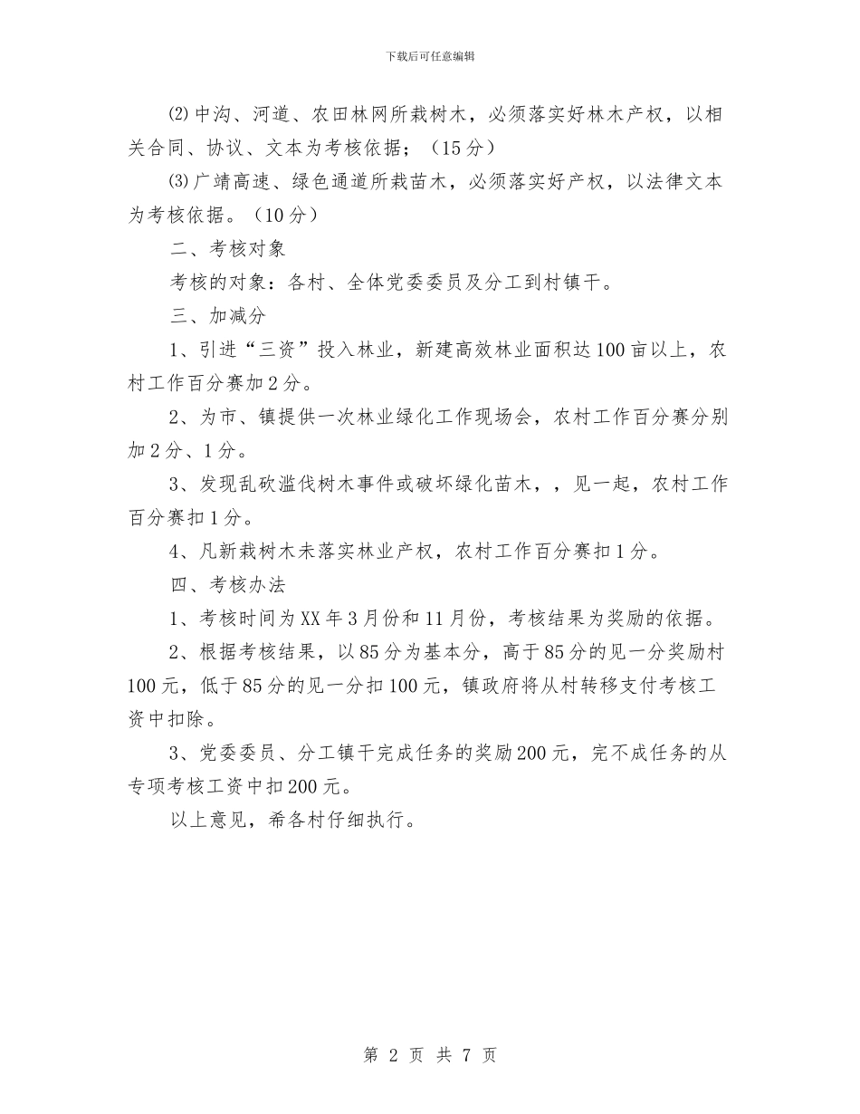 林业绿化工作考核意见与林业育苗工人技术工作总结汇编_第2页