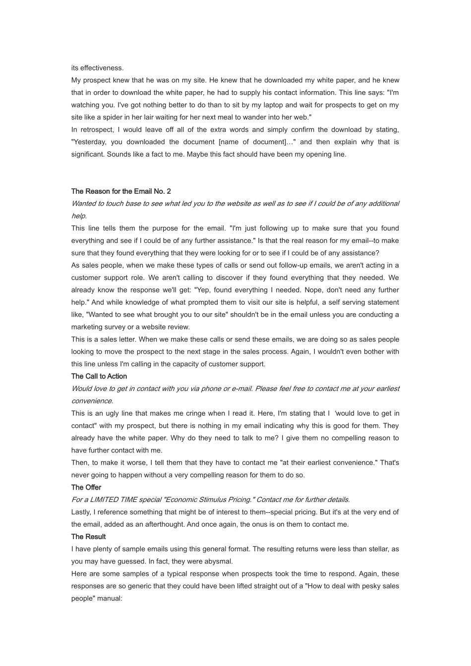 老外教你如何通过电子邮件销售Sales skilled_1_第2页