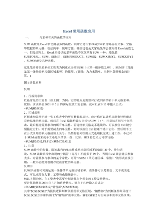 Excel常用函数应用