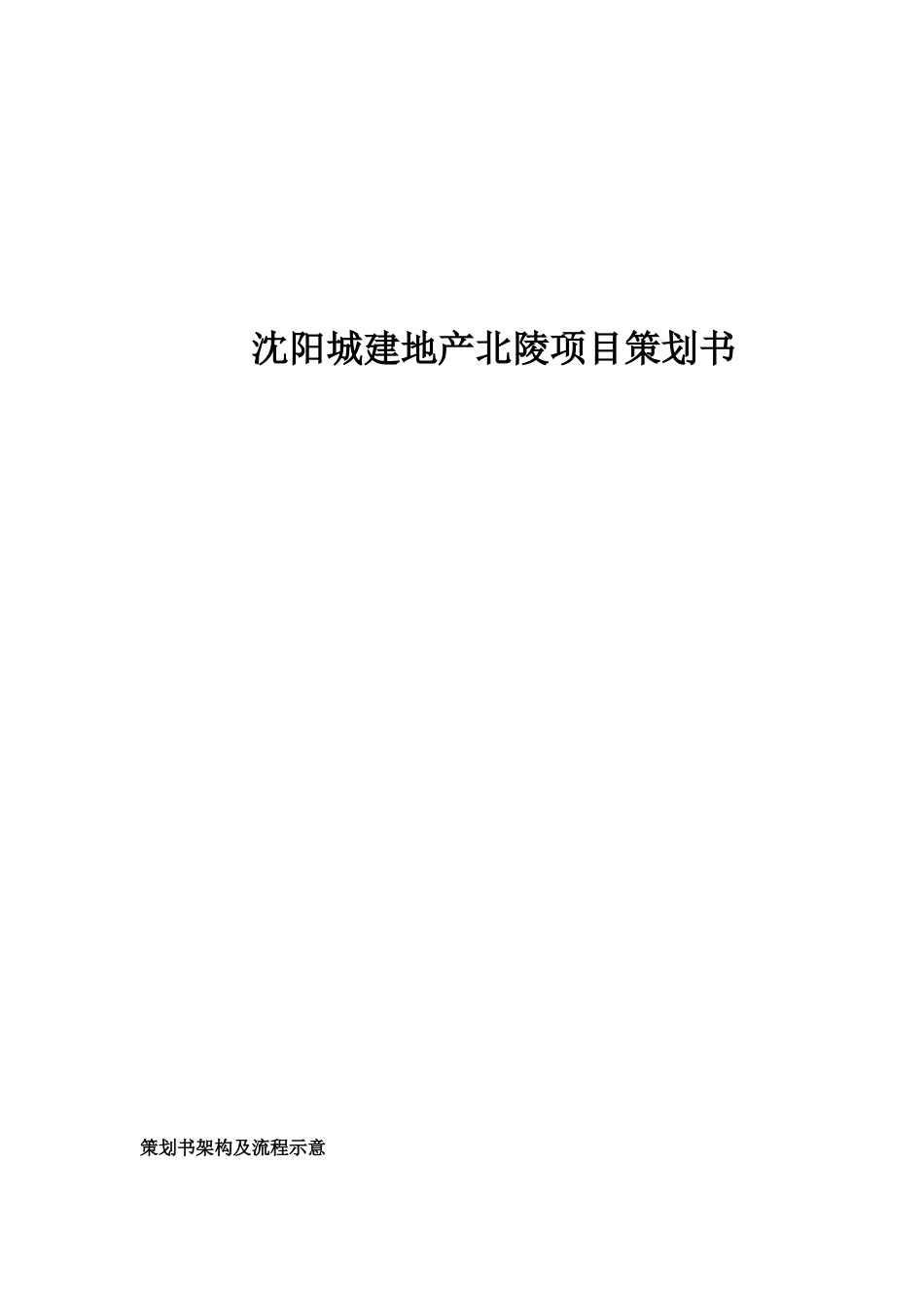 某城地产项目策划书_第1页