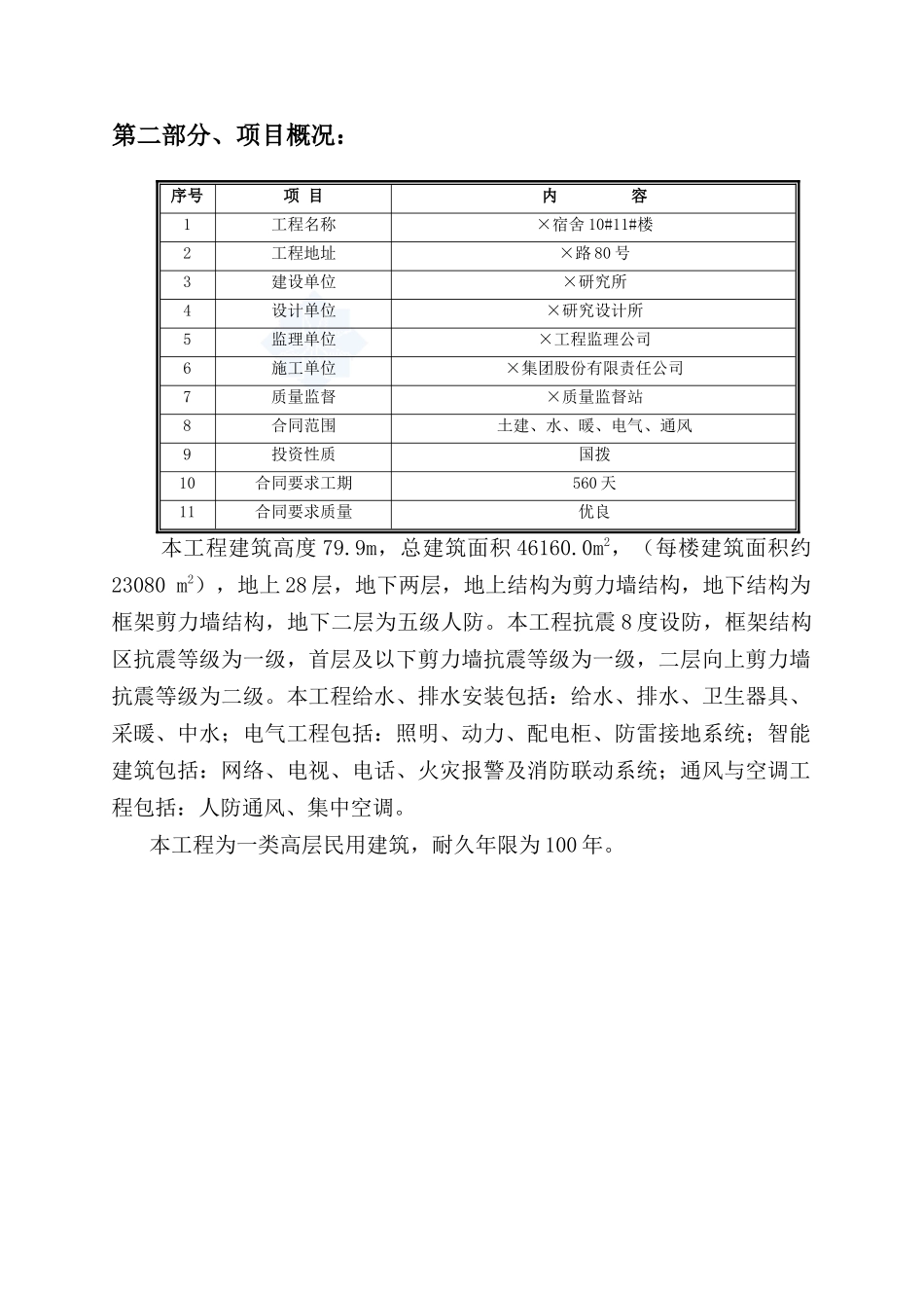 某28层剪力墙结构住宅楼质量计划_第2页
