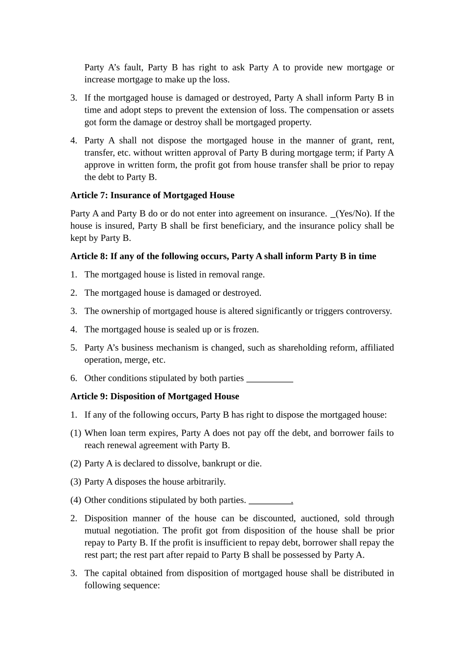 西安市房地产抵押合同英文翻译_第3页