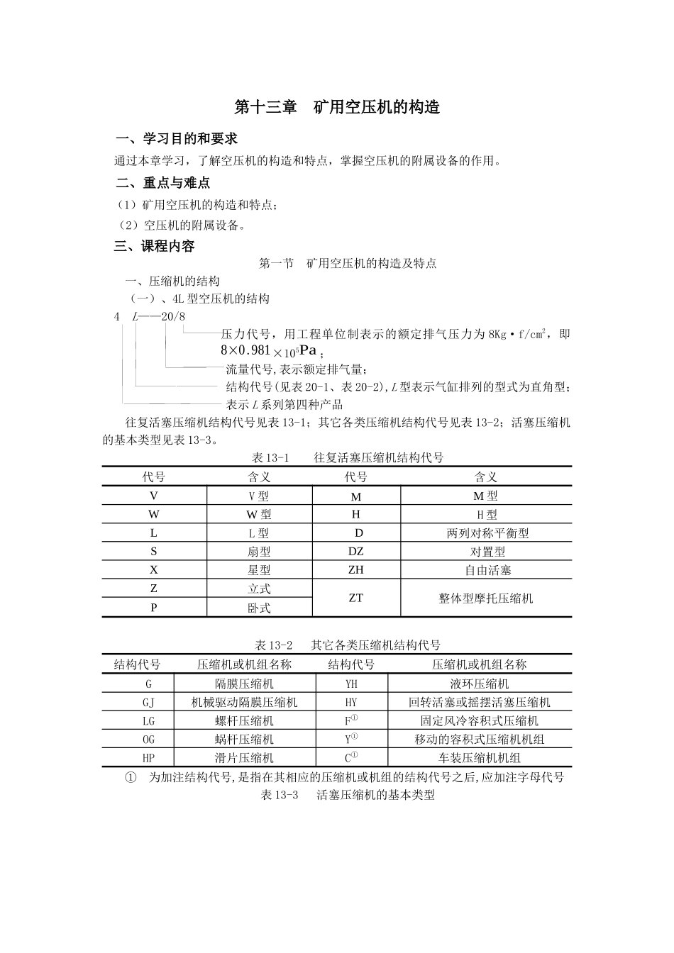 第二十章矿用空压机的构造_第1页