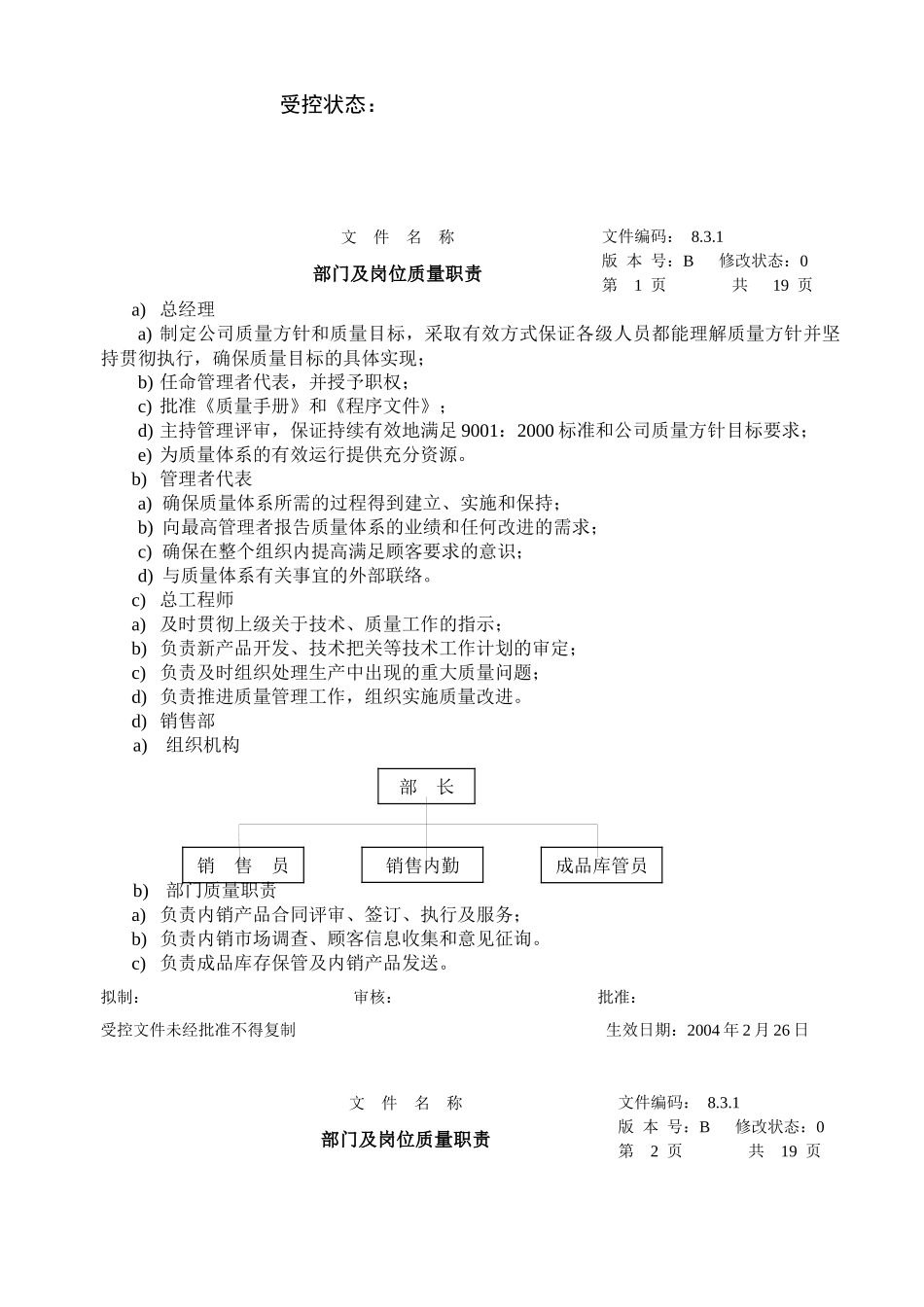 某电子公司岗位与部门质量职责_第2页
