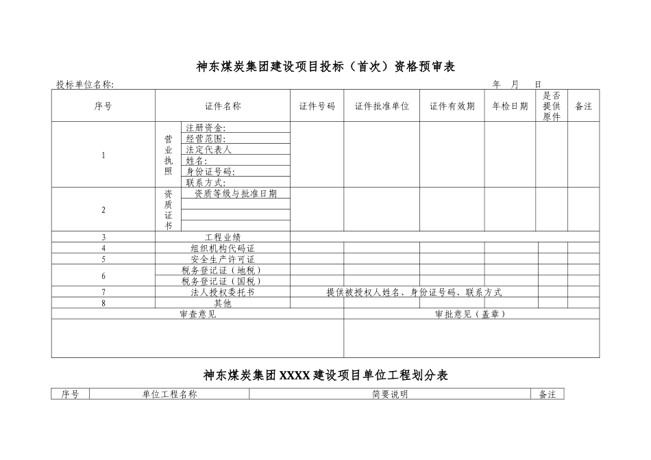 煤炭集团工程管理通用表单_第3页