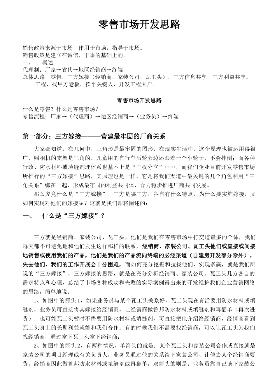 零售市场操作思路_第1页