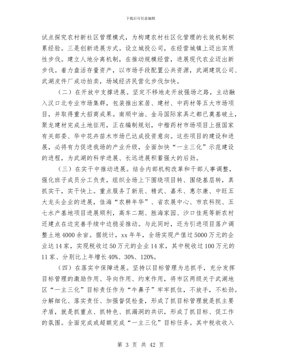 某某某镇党委书记个人述职报告与某某银行支行2024上半年工作总结暨下半年工作思路汇编_第3页