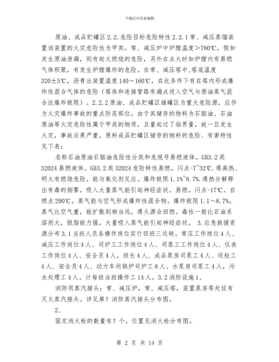 某炼油企业事故应急救援预案与某炼油厂防暴风雪专项应急措施汇编_第2页