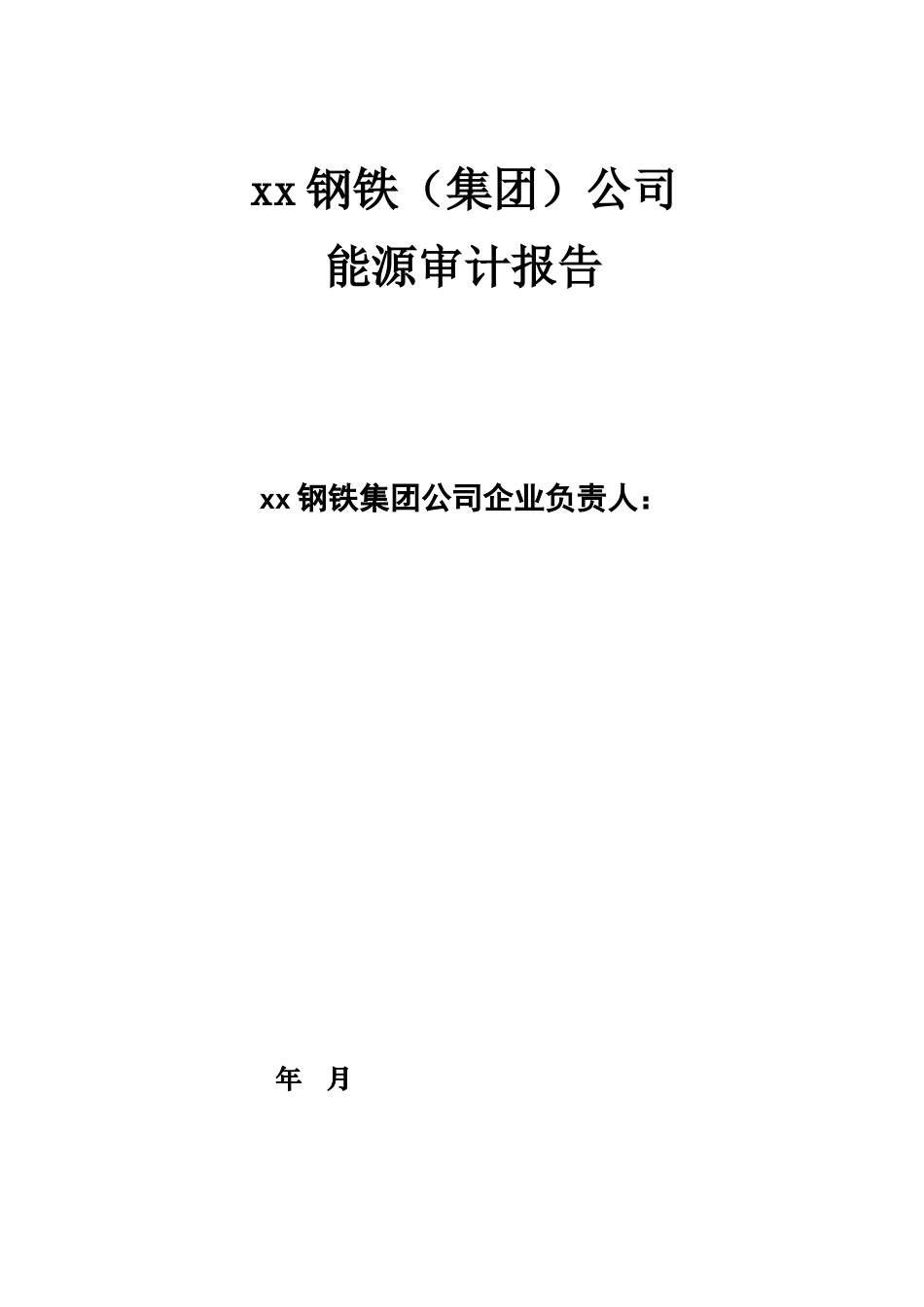 钢铁企业能源审计报告模板_第3页