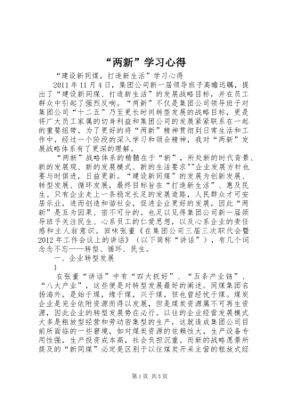 “两新”学习心得