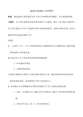 AKZO NOBEL 木器漆培训教程