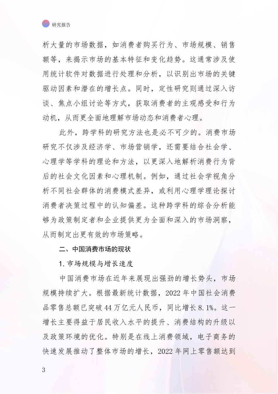 2024-2025年我国消费市场市场发展环境调研研究报告_第3页