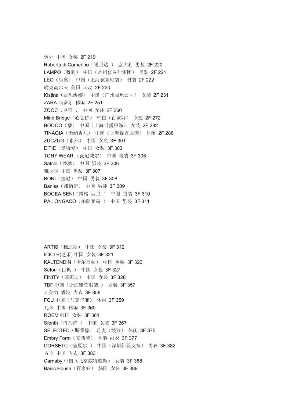 服装品牌的大全_第2页