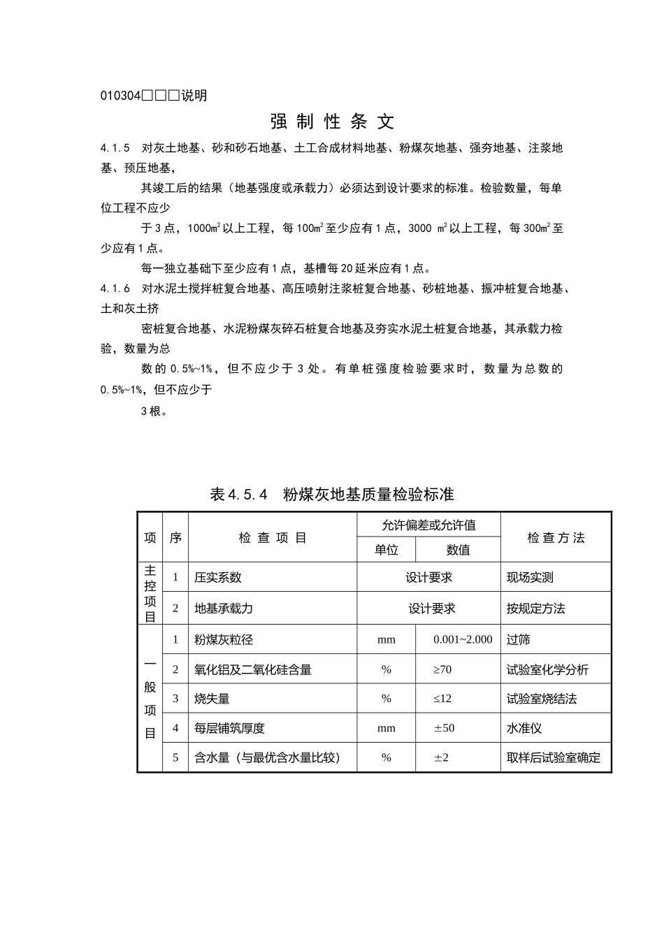 粉煤灰地基检验批质量验收记录_第2页