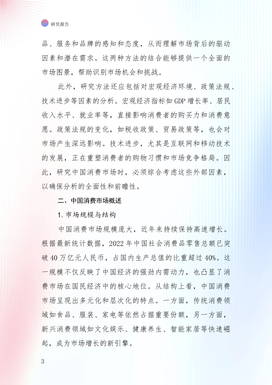 2024-2025年消费市场发展情况分析及未来趋势预测项目可行性研究报告_第3页