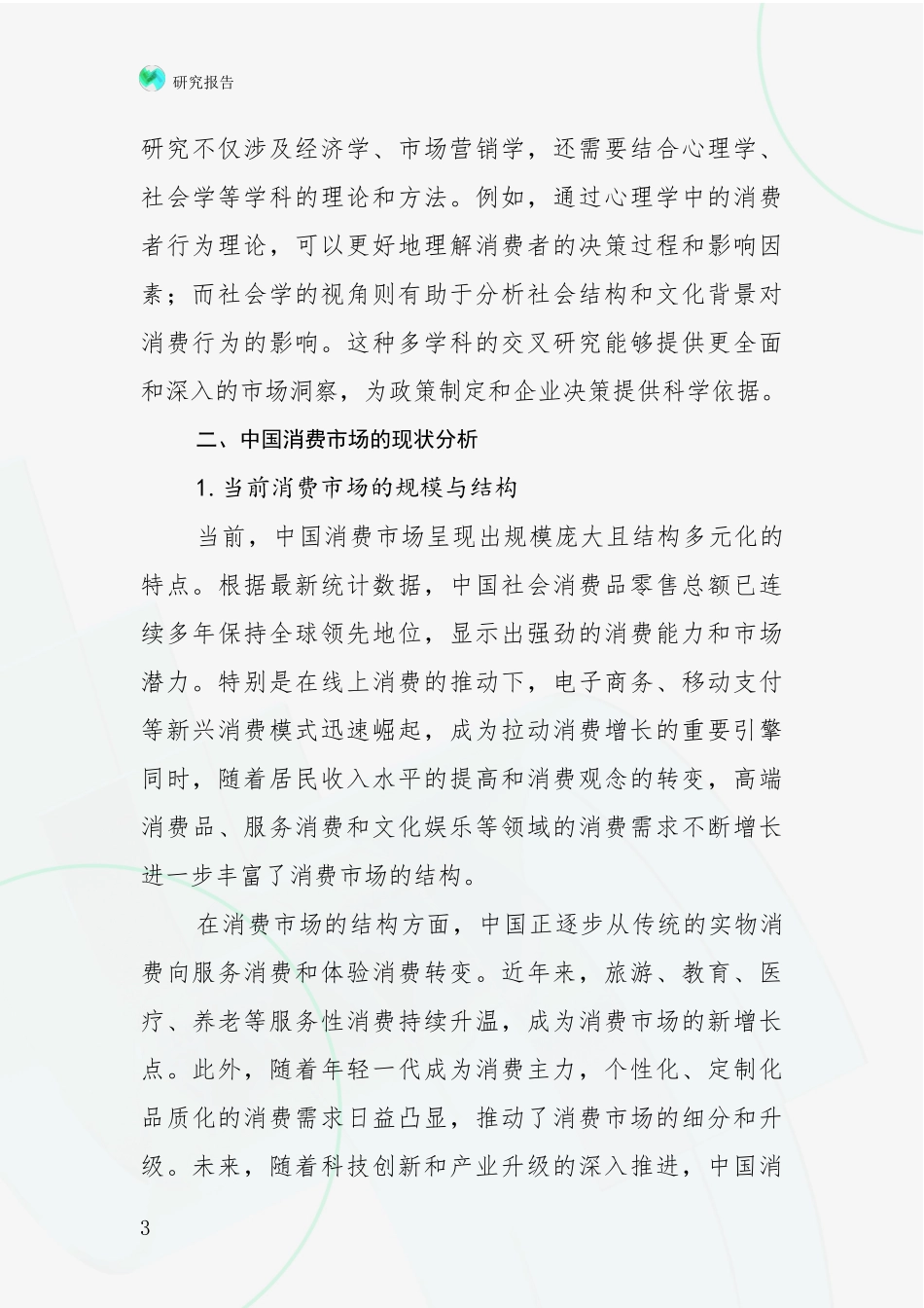 2024-2025年消费市场市场前景发展趋势分析项目可行性研究报告_第3页