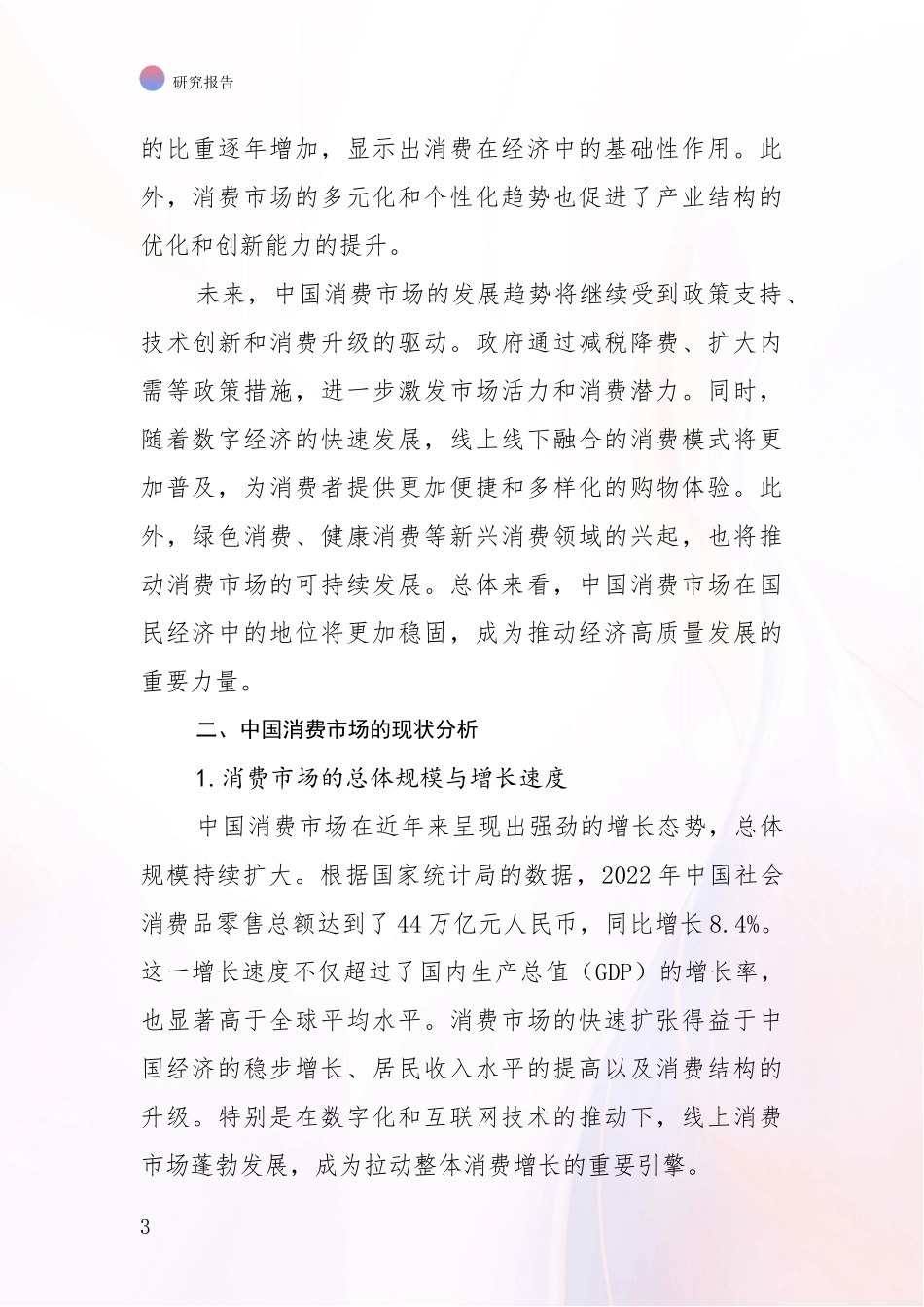 2024-2025年消费市场未来发展分析调研报告_第3页