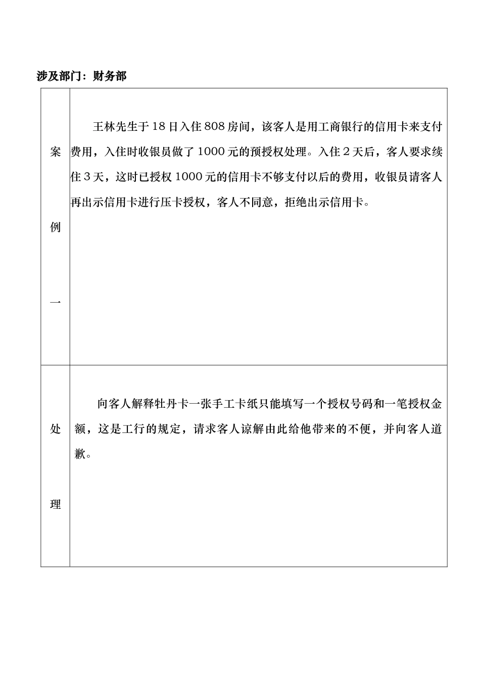 某某酒店客户投诉案例分析及预防_第1页